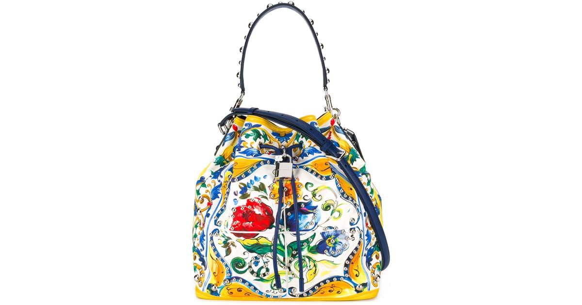 Dolce & Gabbana Printed Canvas Tote Bag - Lyst