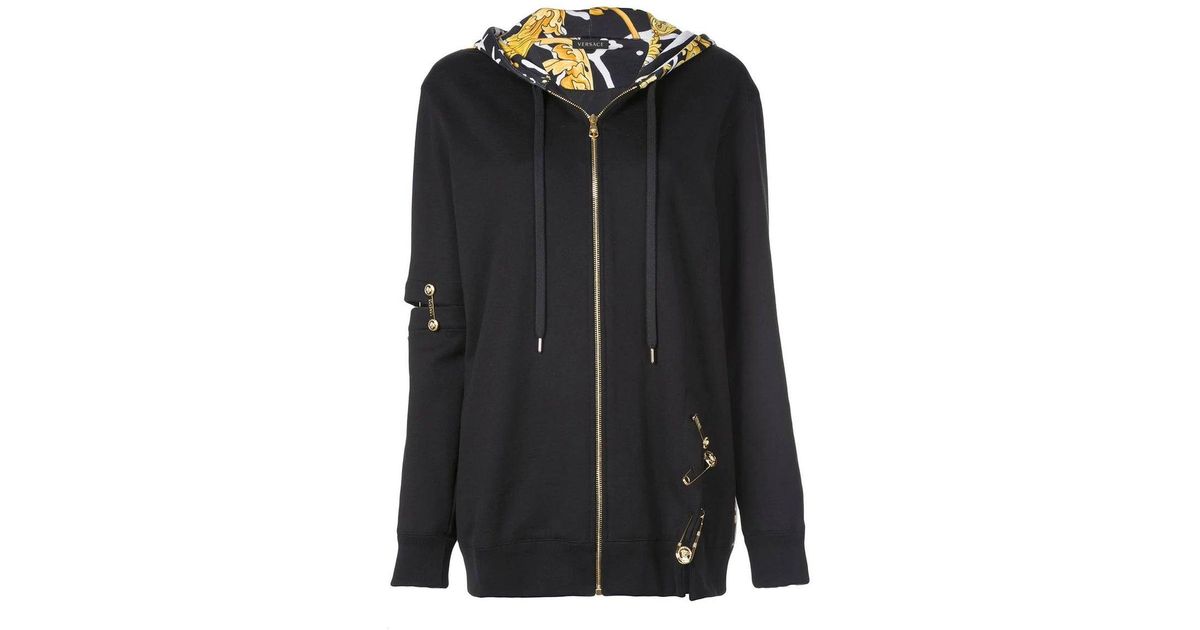 versace safety pin hoodie
