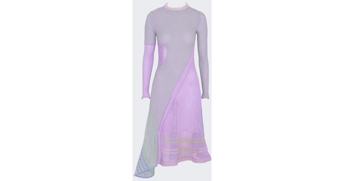 Roberta Einer Chloe Knit Midi Dress in Purple Lyst
