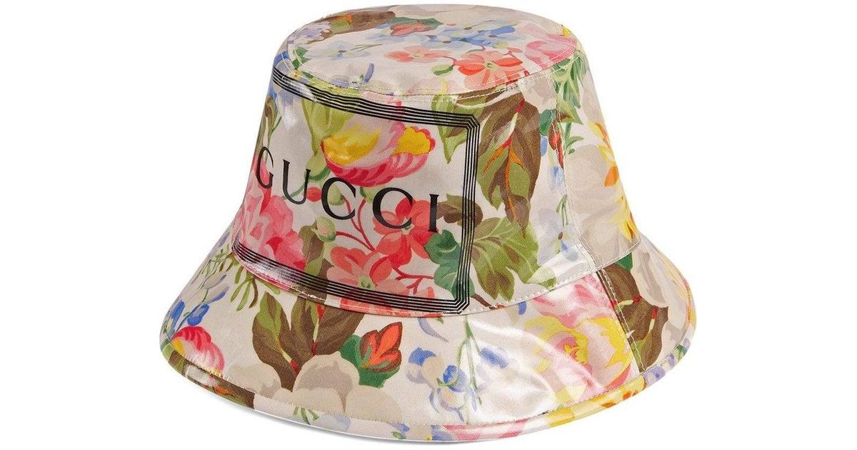 gucci floral bucket hat