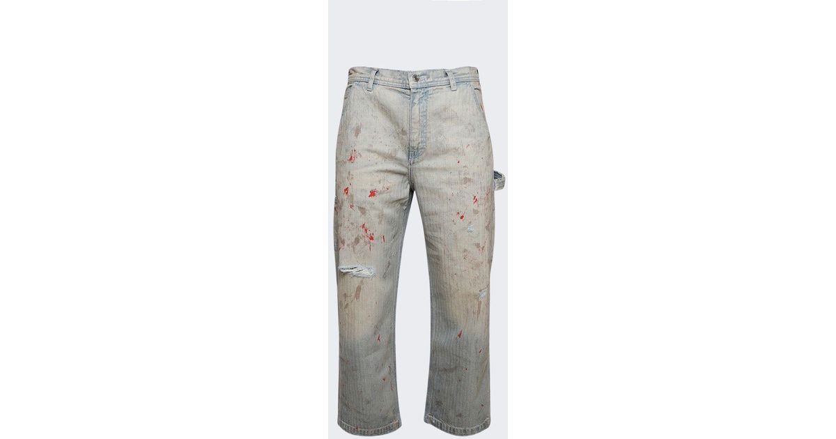 Enfants Riches Deprimes Paint Pants in Gray for Men | Lyst