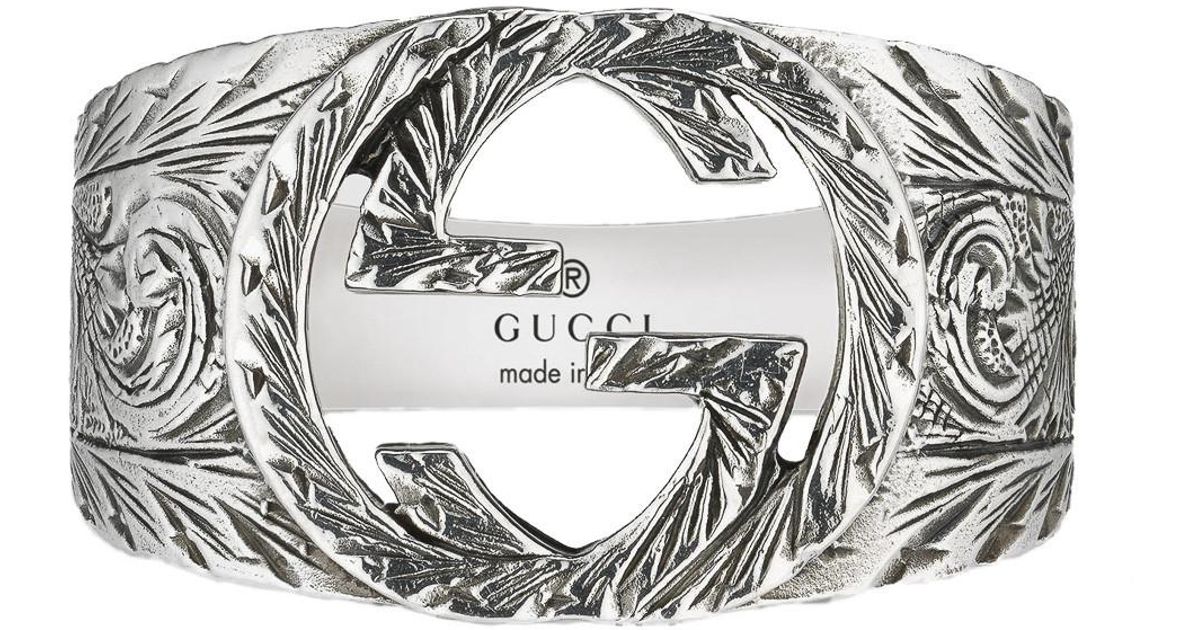 gucci interlocking g ring mens