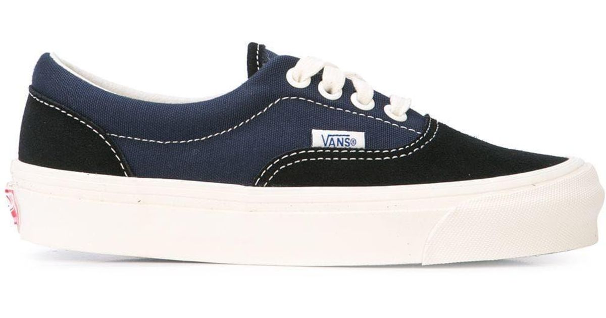 vans era navy black