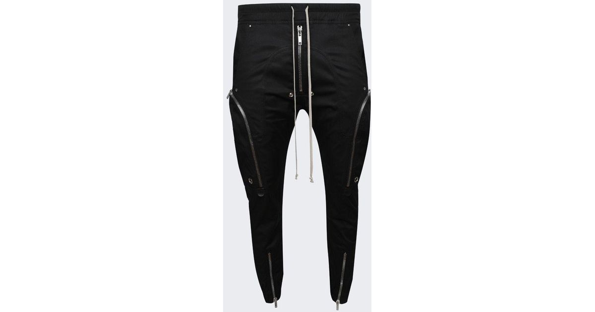 Rick Owens Bauhaus Cargo Pants in Black for Men | Lyst