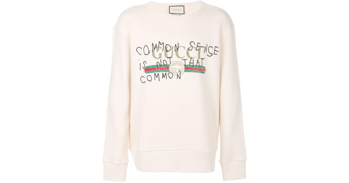 gucci shirt common sense is not that common