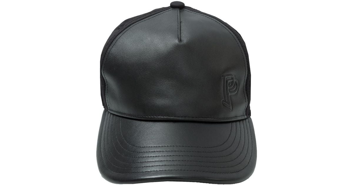 black leather adidas hat