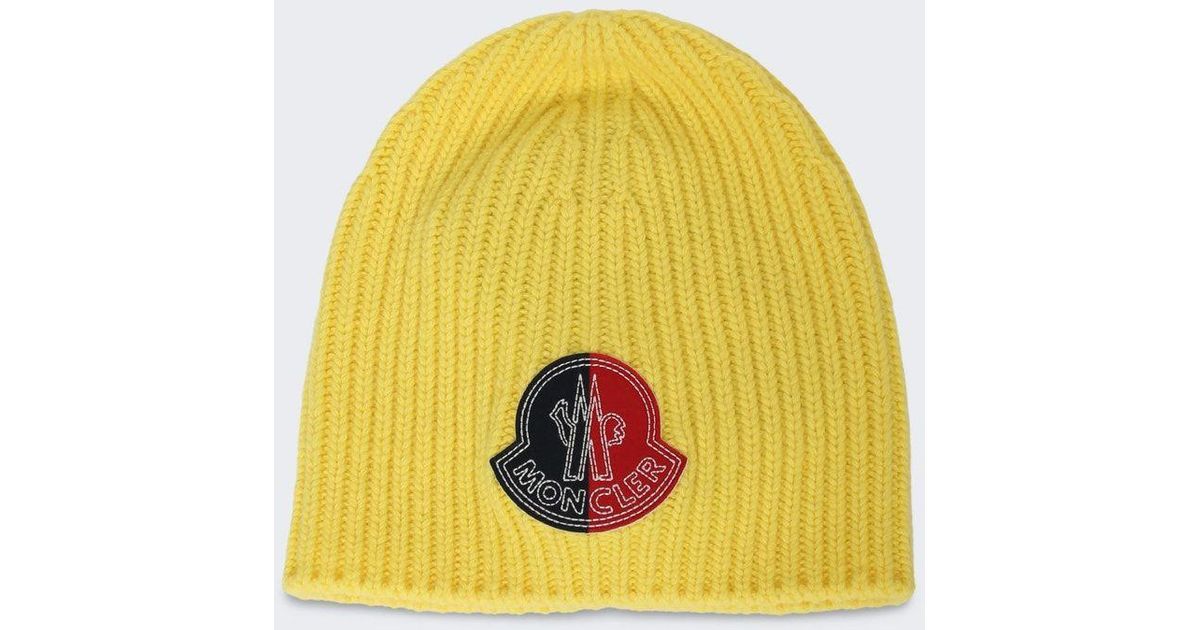 Moncler Genius 2 Moncler 1952 Logo Bucket Hat in Yellow for Men | Lyst