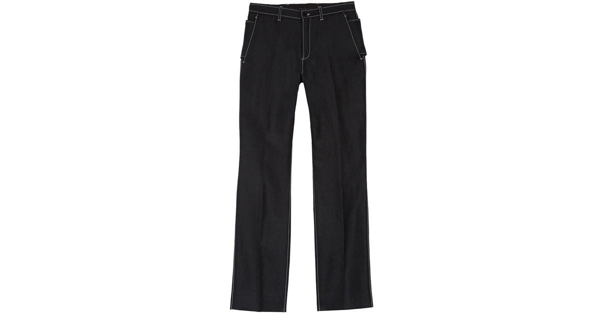 Burberry Classic Contrast Seam Pant in Blue for Men | Lyst