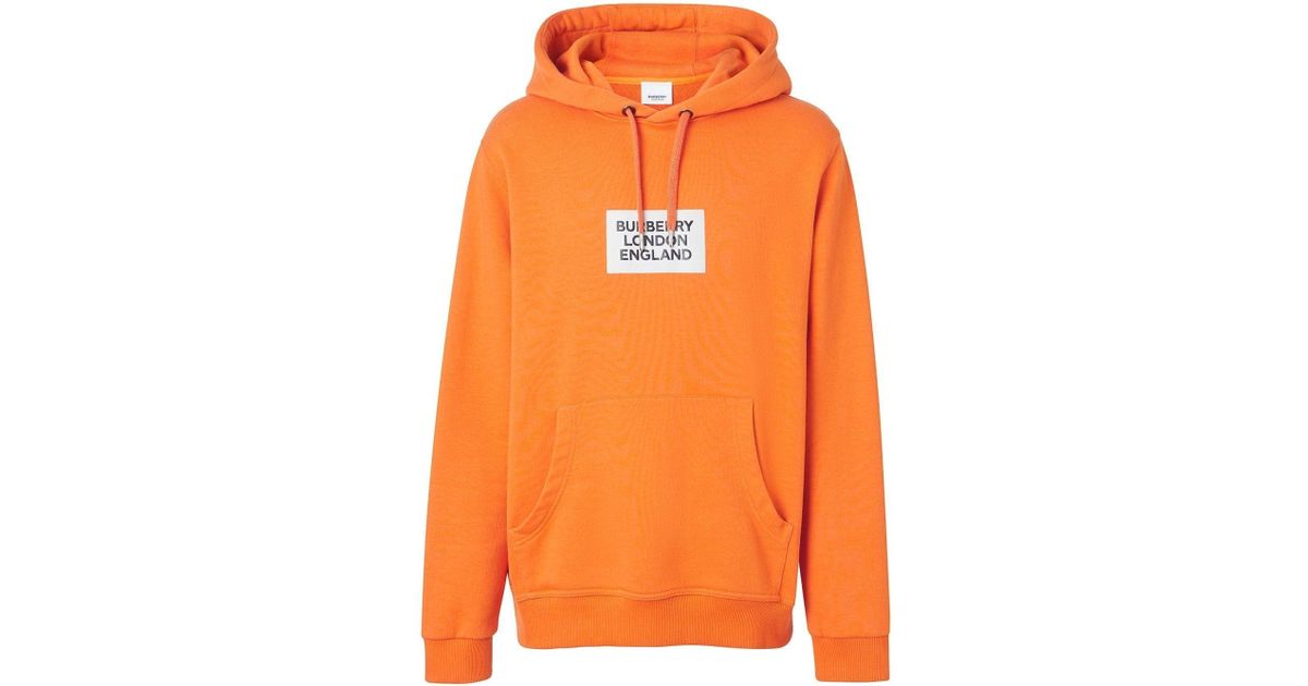 Burberry Farrows Hoodie in Orange for Men Lyst - Main Image