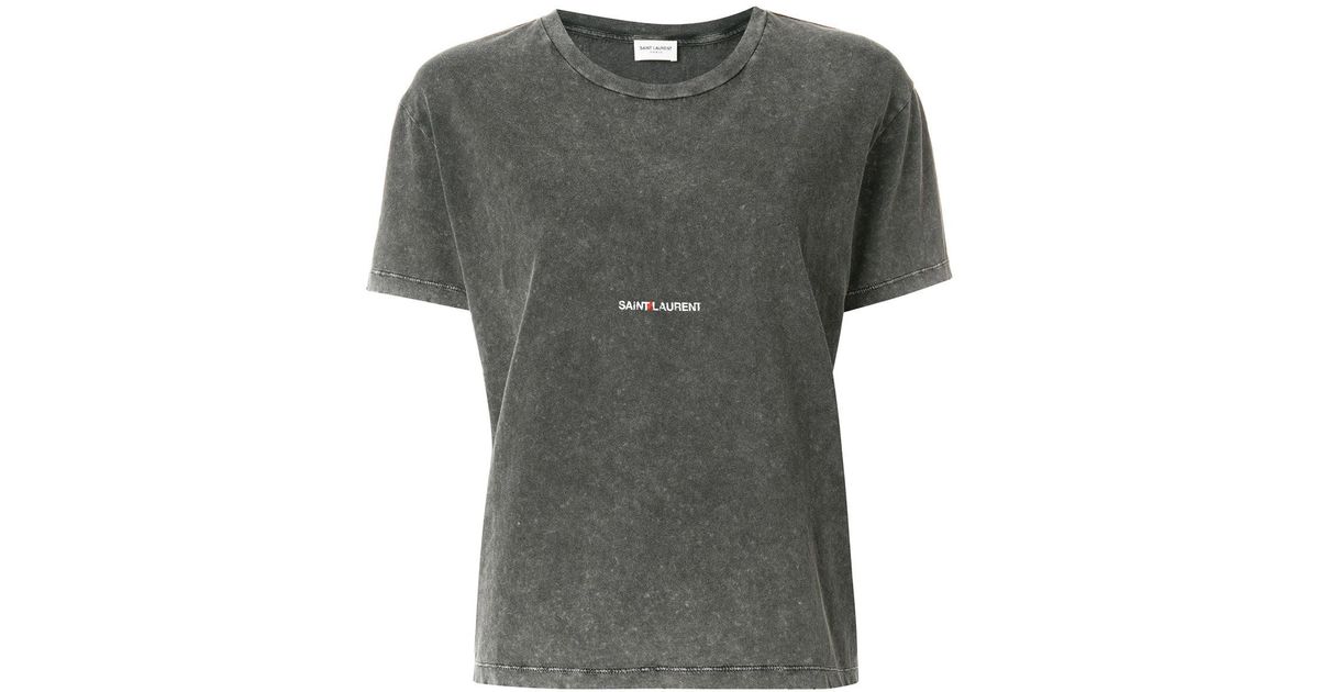 Logo Saint Laurent Patch Lyst Shirt T f76YbvIyg