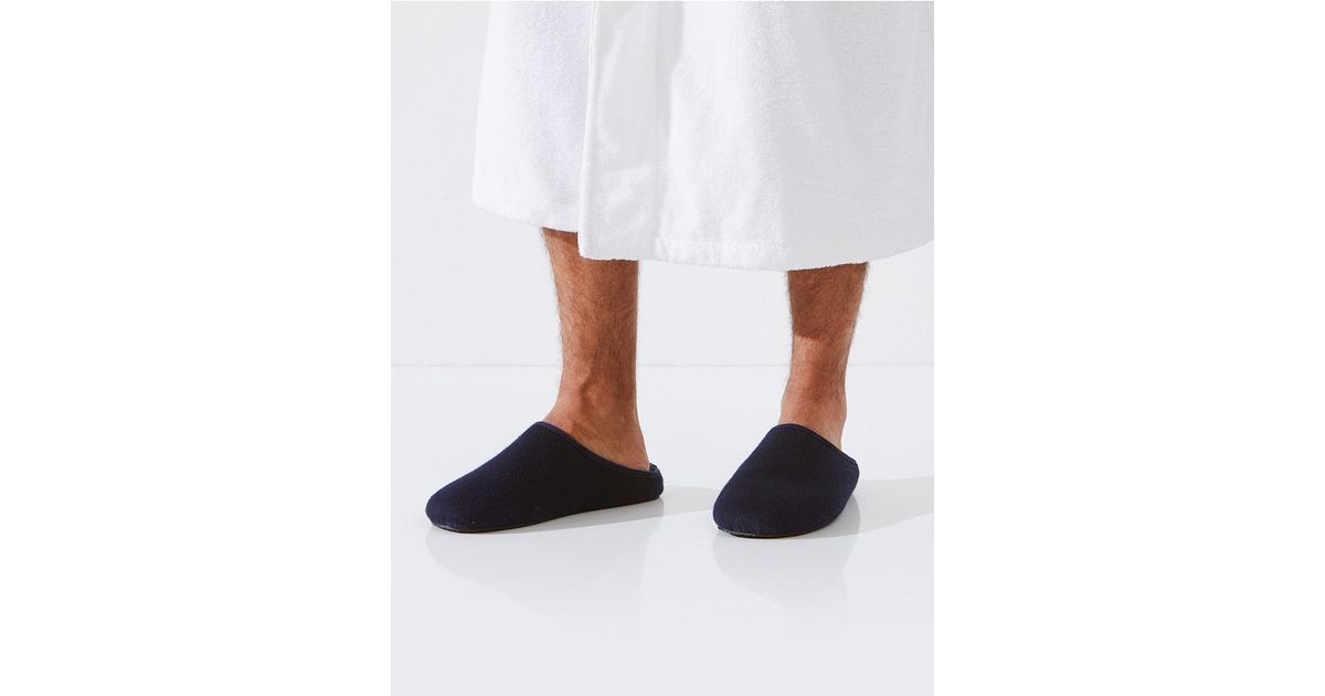 mens slippers white company