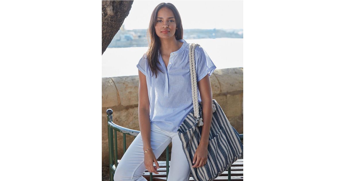 white company beach bag