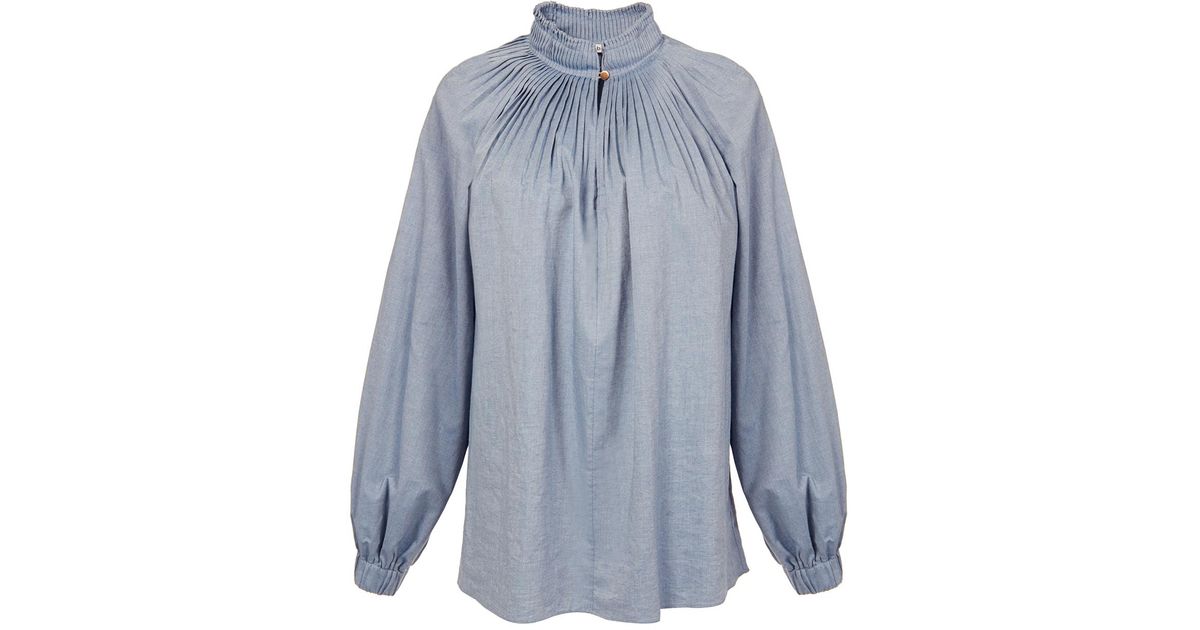 tibi edwardian top