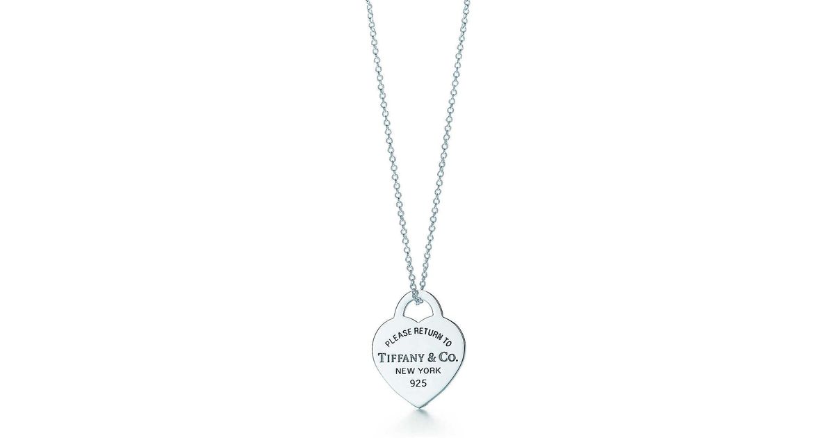 Tiffany Co Heart Tag Pendant In Silver Metallic Lyst - Return To Tiffany Heart Tag Pendant Size Tiffany Co Heart Tag Pendant In Silver Metallic Lyst - Return To Tiffany Heart Tag Pendant Size
