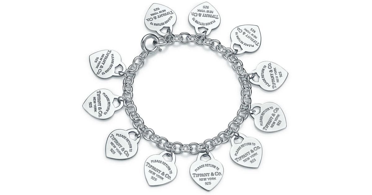 tiffany and co multi heart tag bracelet