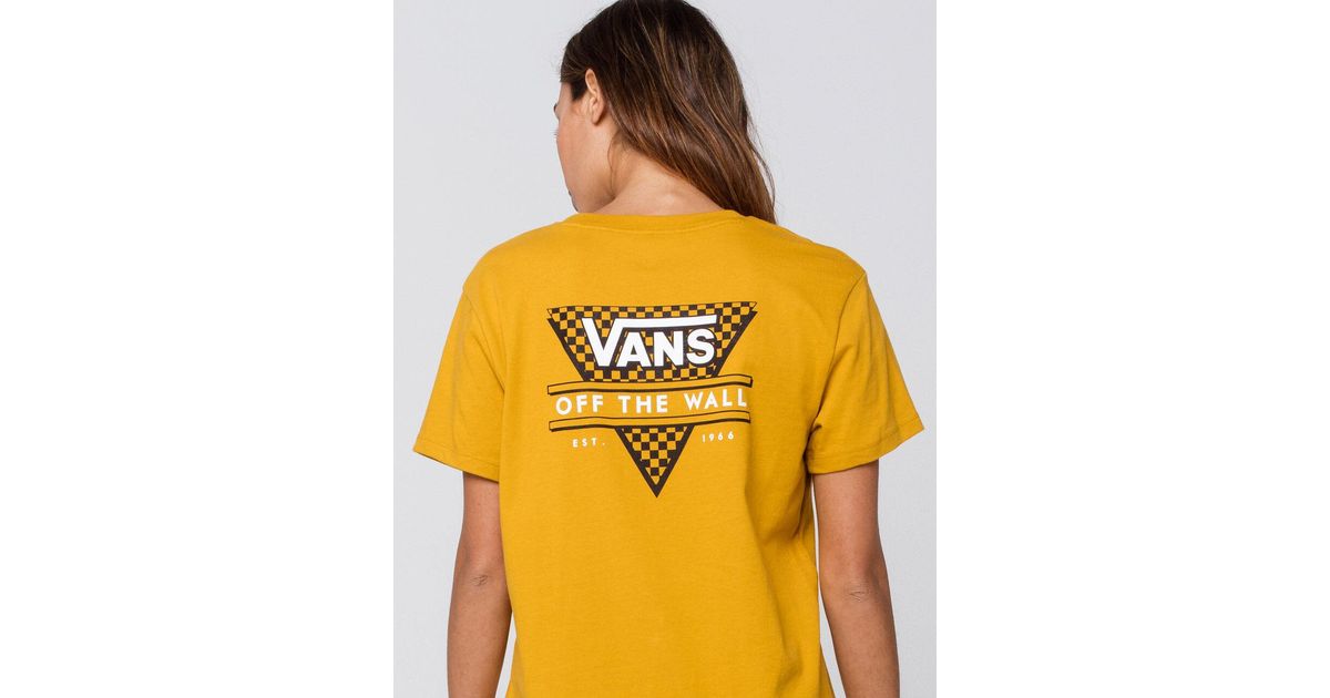 yellow vans shirt womens