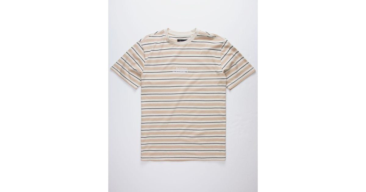 Brixton Cotton Revert Mens Tshirt in Ivory (White) for Men Lyst