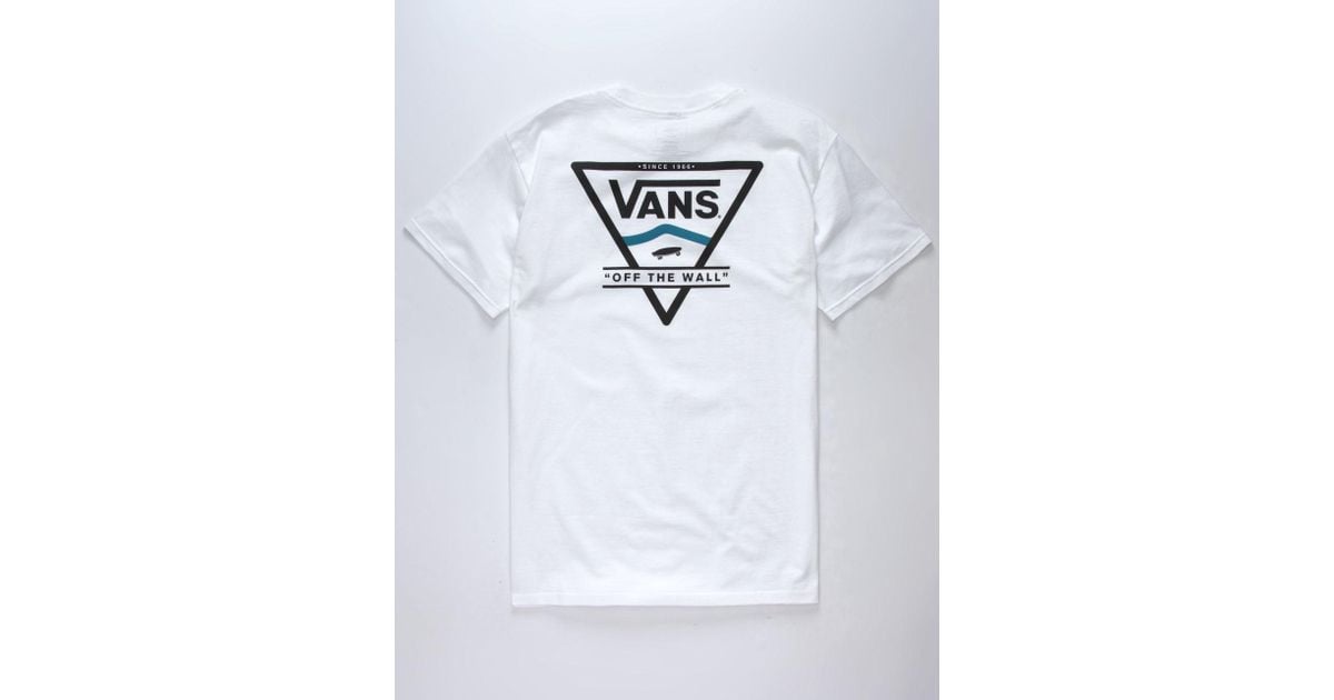 mens white vans t shirt