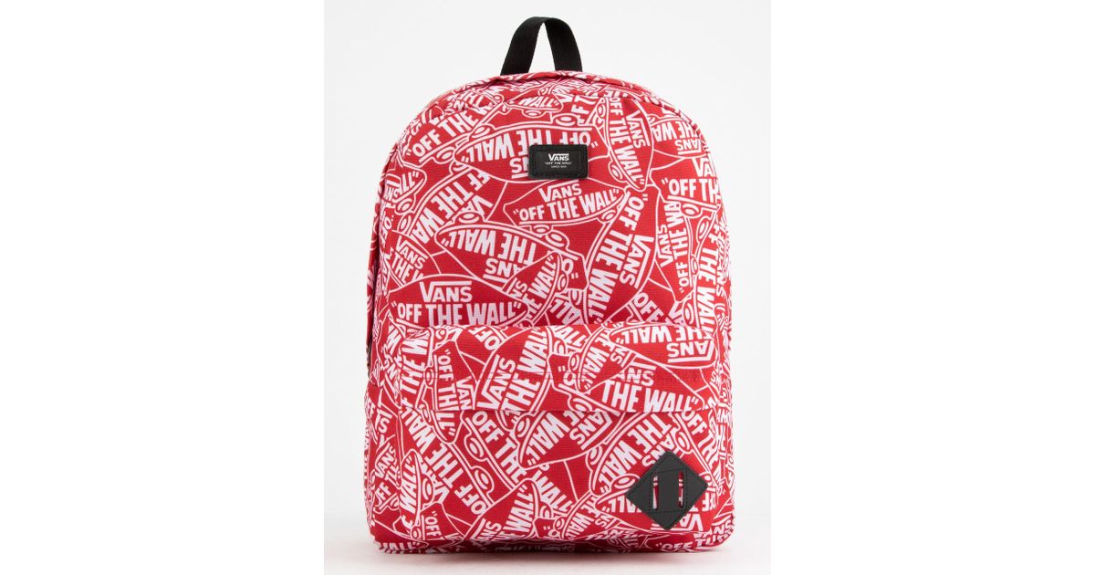vans off the wall backpack pink