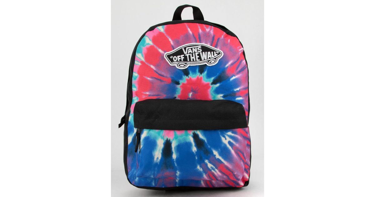 vans realm tie dye backpack