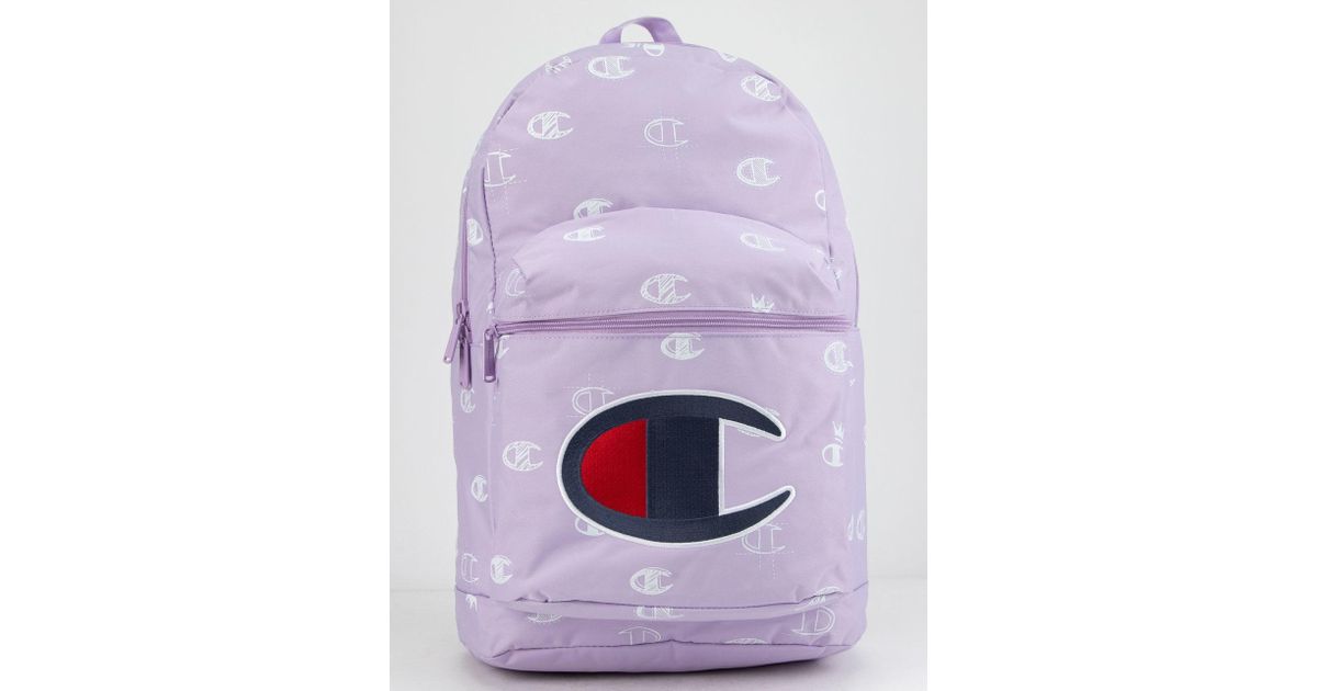 champion purple backpack