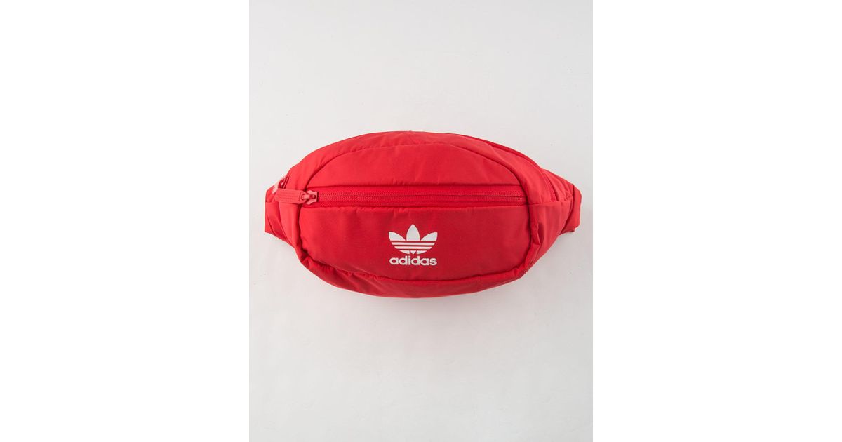 adidas waist bag red