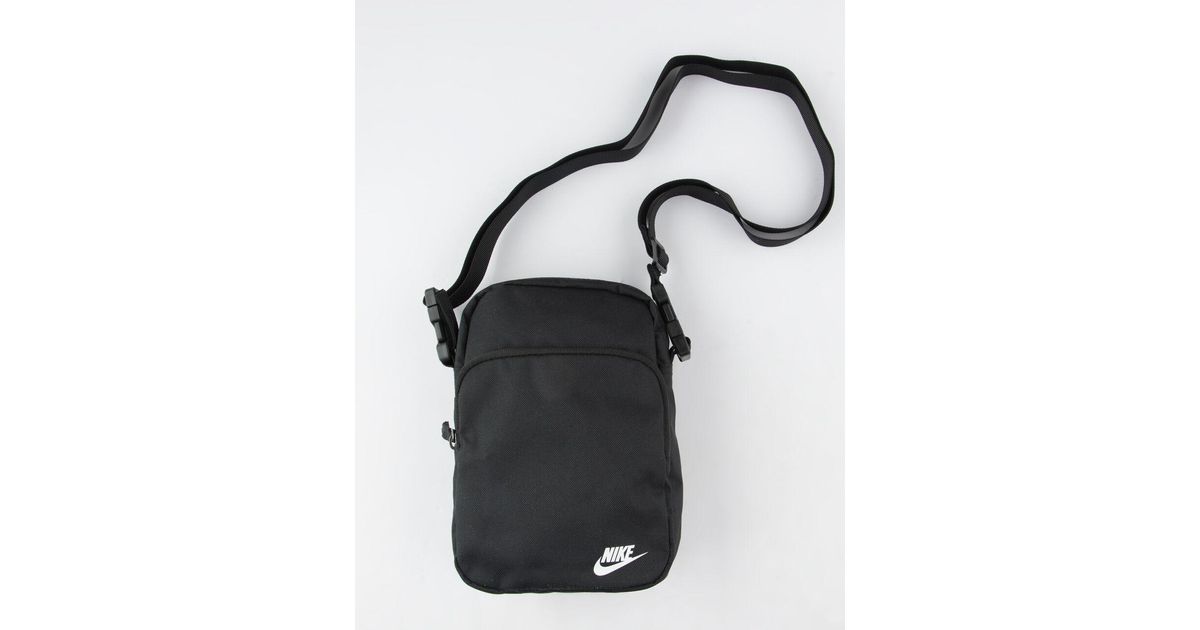 Nike Synthetic Heritage Smit 2.0 Crossbody Bag in Black - Lyst