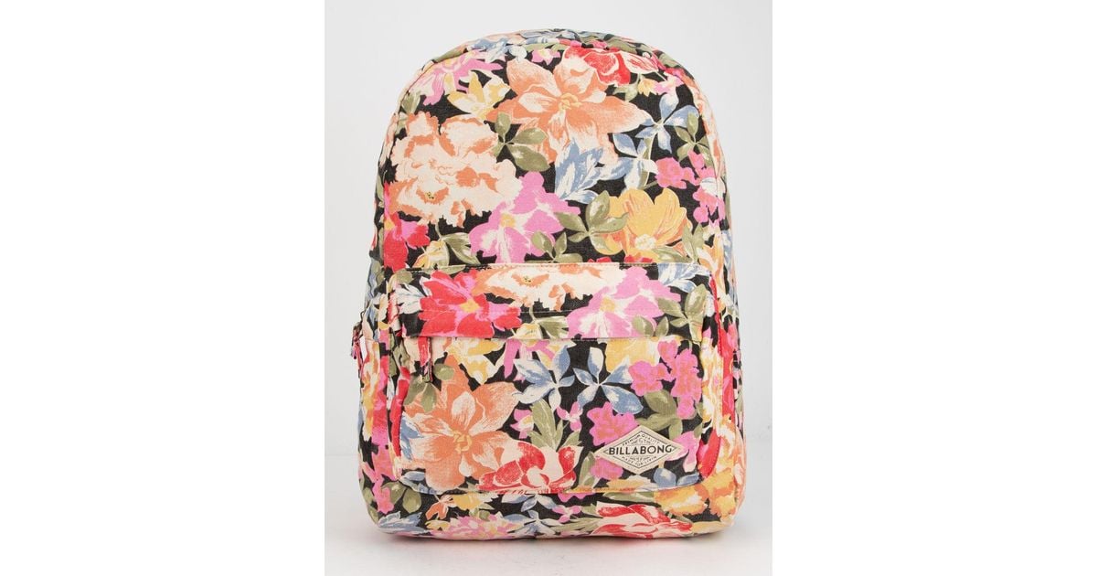 billabong floral backpack