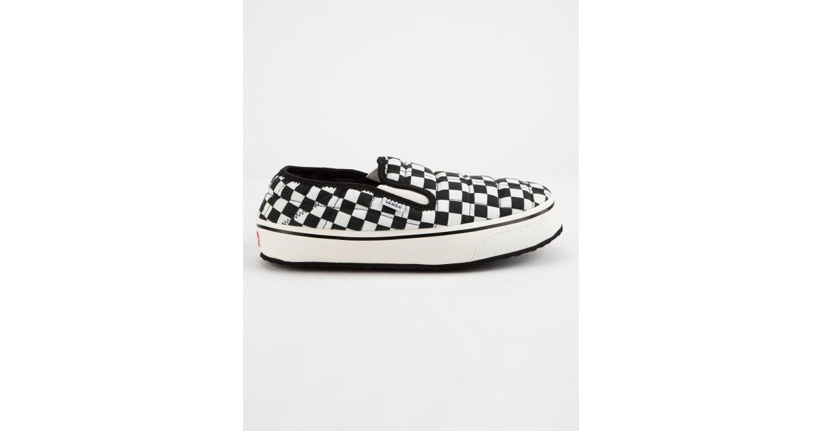 vans slippers checkerboard