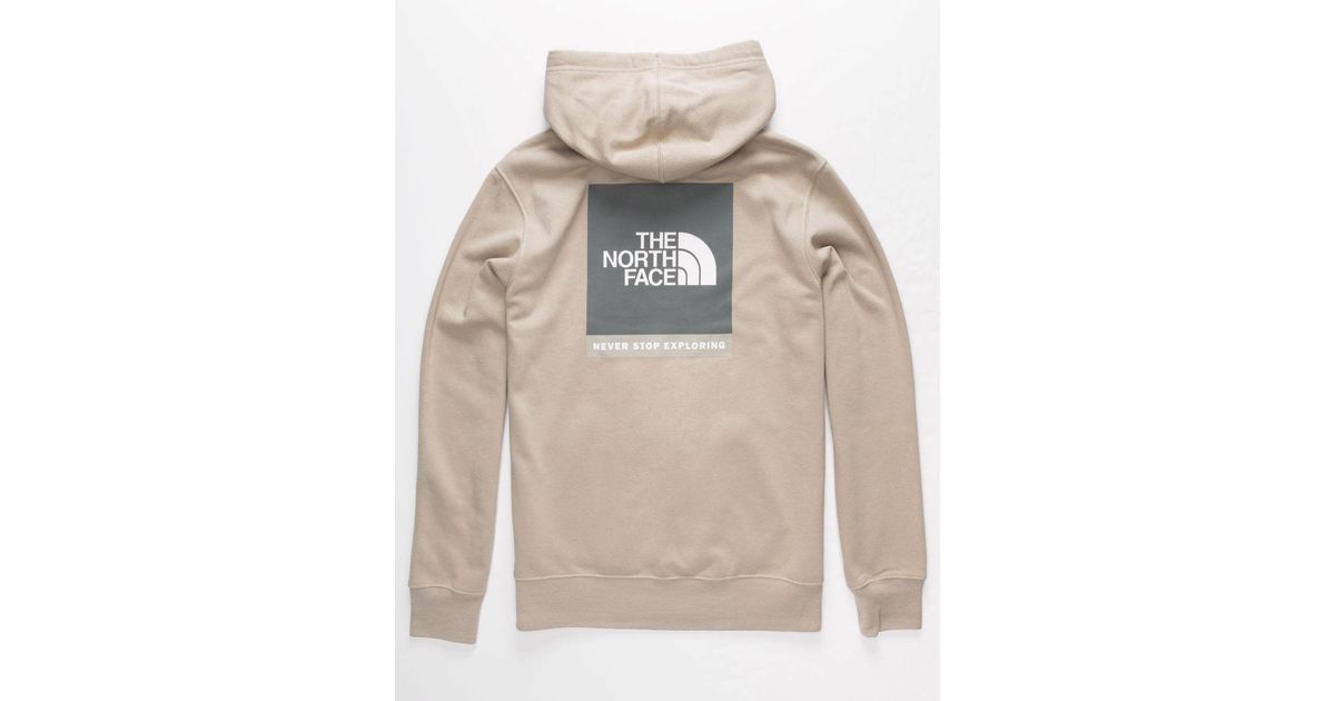 north face red box hoodie mens