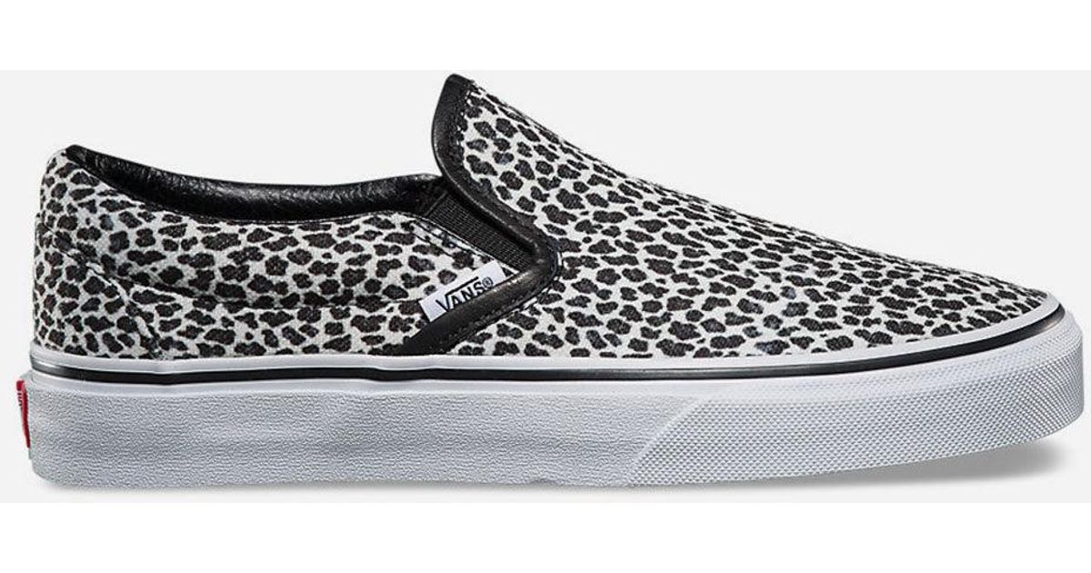 vans mini leopard slip on