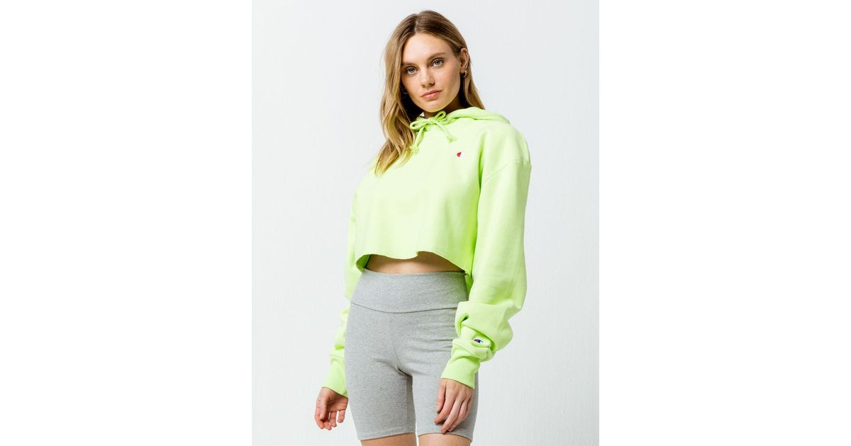 lime green champion sweater