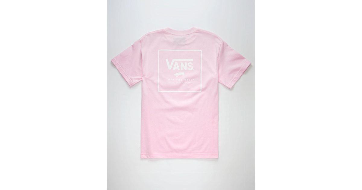 mens pink vans t shirt