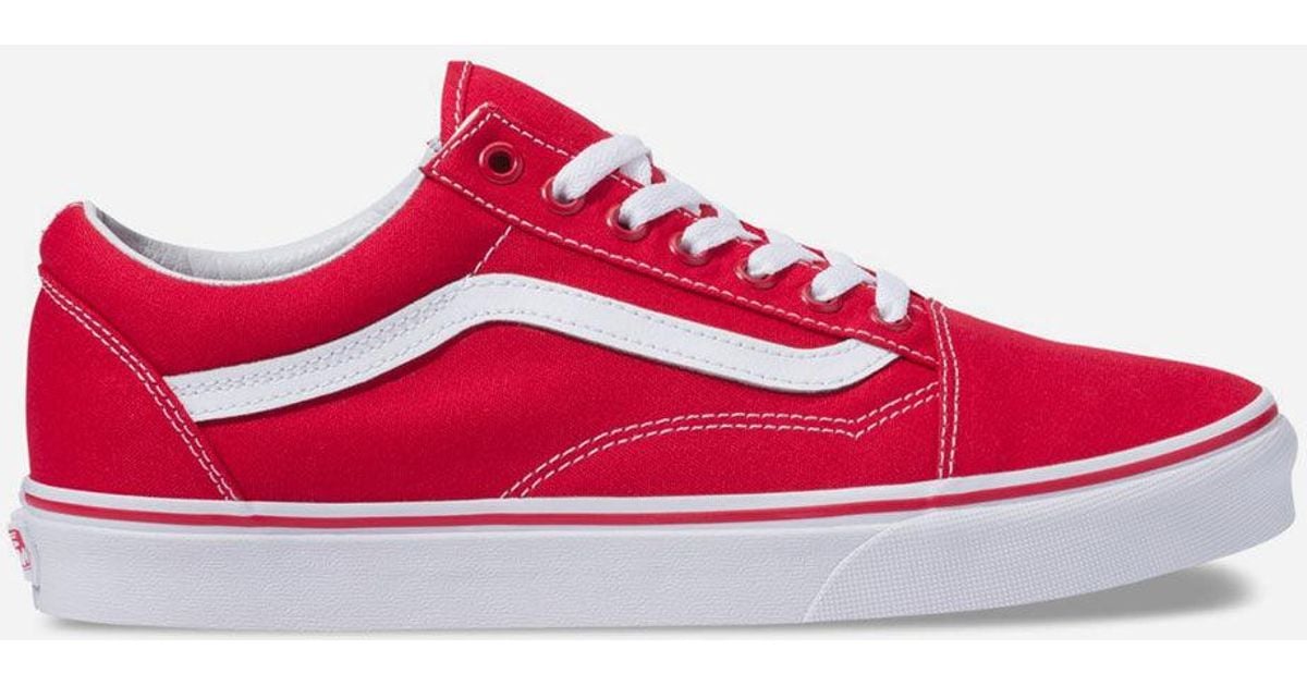 canvas old skool red cheap online