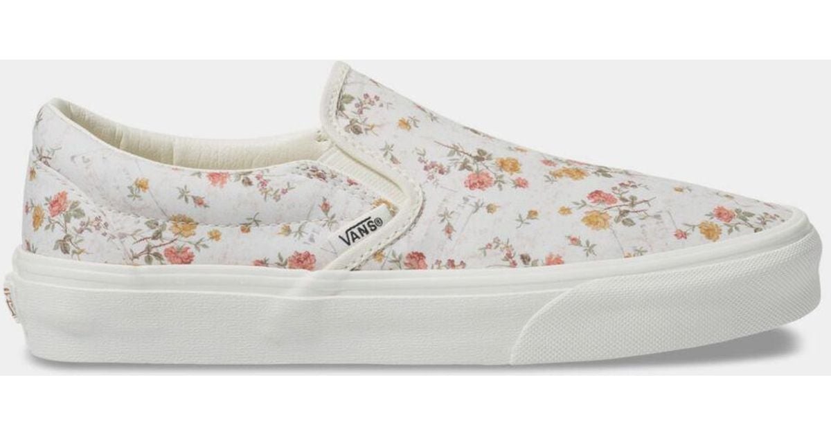 Vans Rubber Vintage Slip-on Floral & Marshmallow Womens Shoes - Lyst