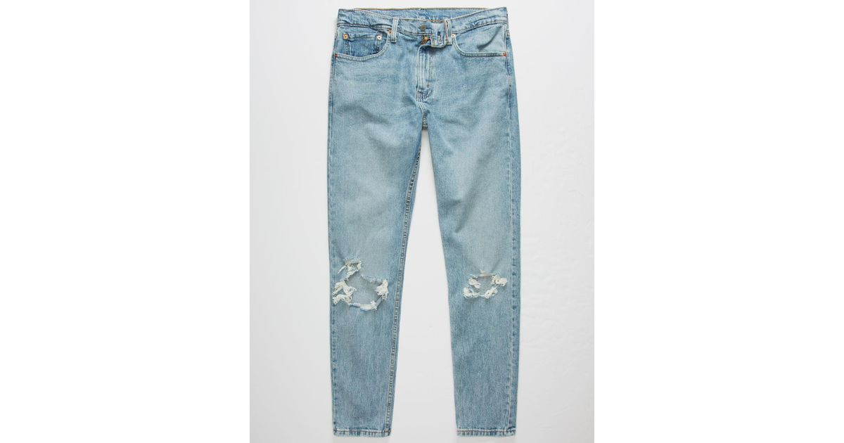levi's 512 slim taper mens ripped jeans