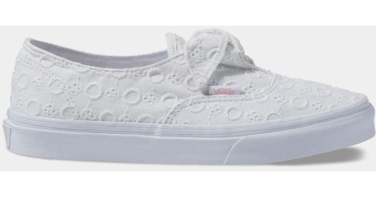 vans authentic knotted cotton lace