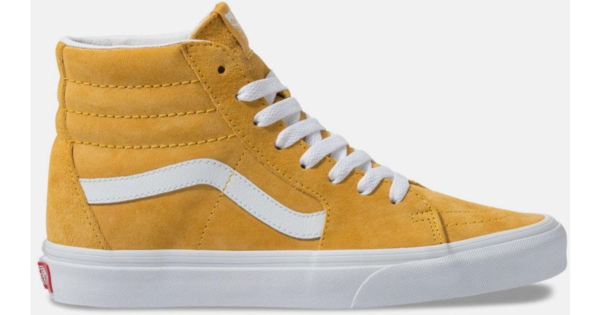 tan suede sk8 hi vans