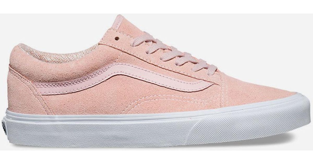 vans old skool peach pink