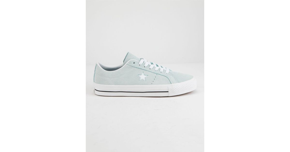converse one star pro ox teal tint shoes