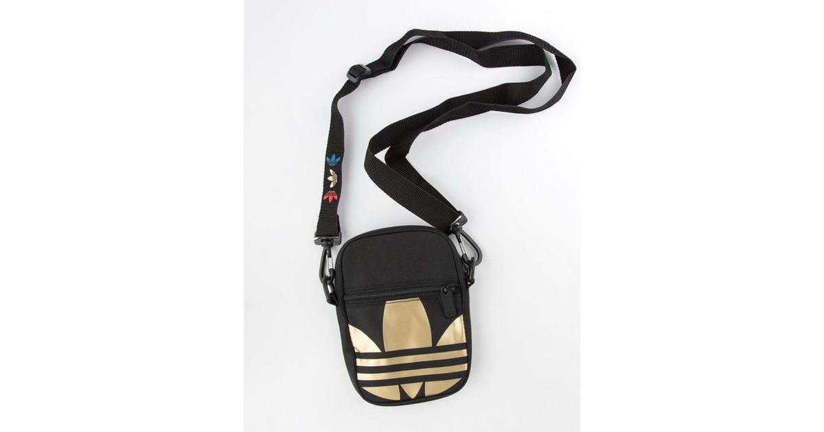 adidas black shoulder bag