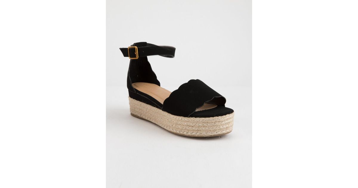 bamboo scalloped espadrilles