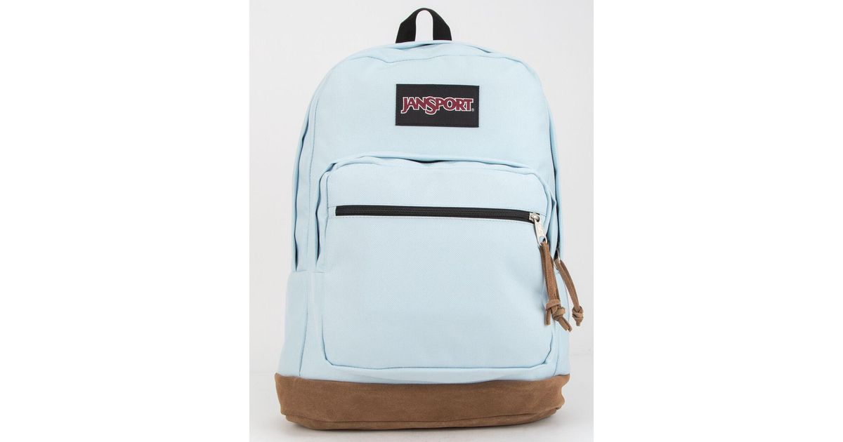 Jansport Suede Right Pack Baby Blue Backpack Lyst