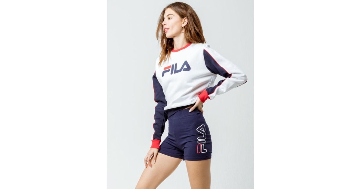 fila biker short set