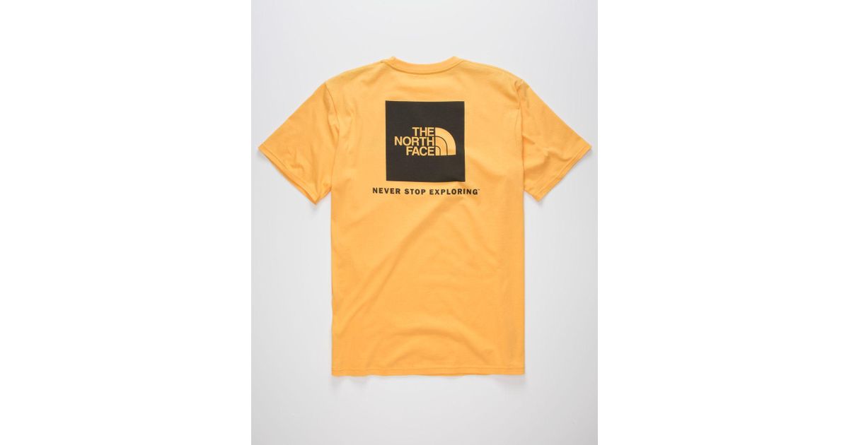 the north face yellow shirt