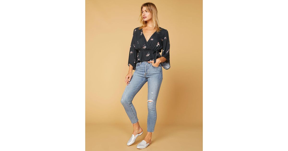 blue spice padded jeans