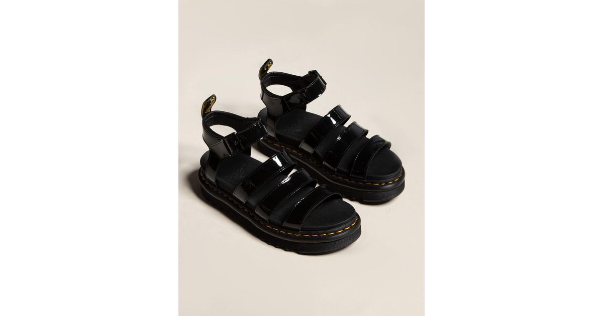 dr martens sandals blaire patent