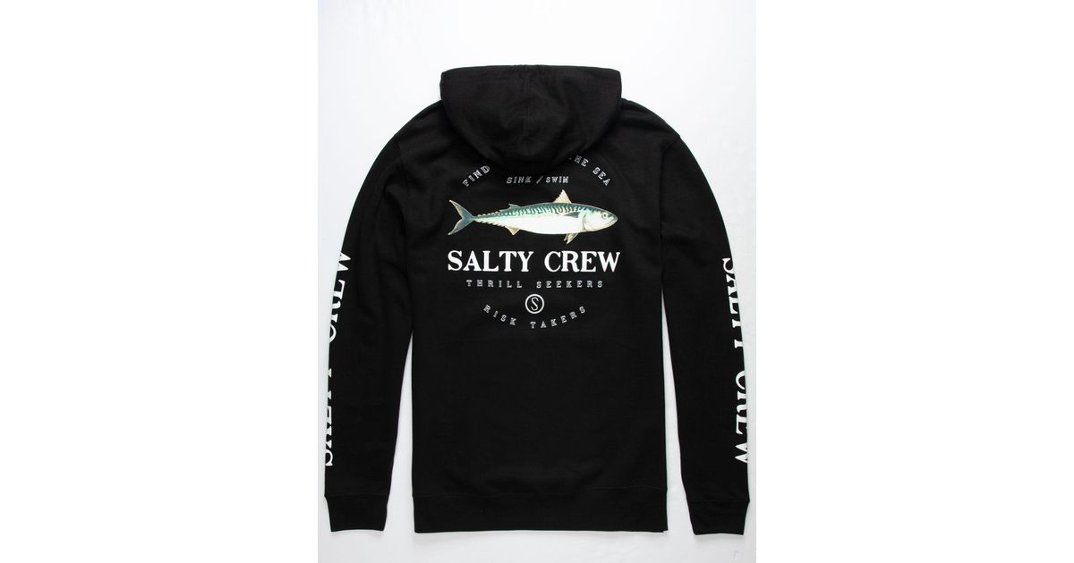 salty crew black hoodie
