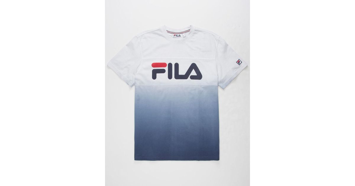 Fila Cotton Ombre Mens T Shirt In Navy Blue For Men Lyst