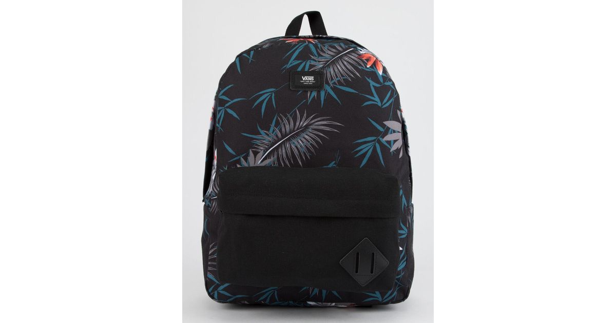 vans old skool ii peace out floral backpack